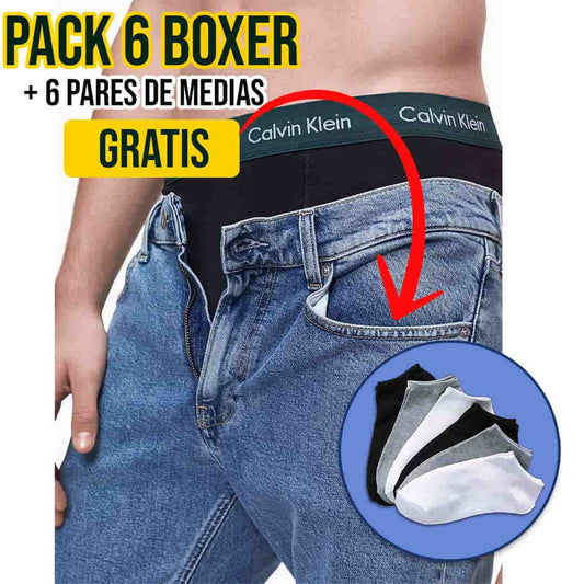 BOXER CALVIN KLEIN®︎ EN MICROFIBRA + TOBILLERAS GRATIS🎁