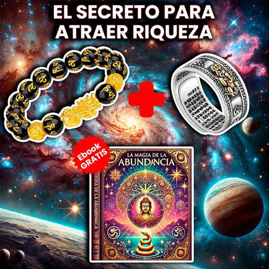 ¡Atrae Riqueza y Éxito con el Poder del Anillo + Pulsera Feng Shui + eBook Gratis